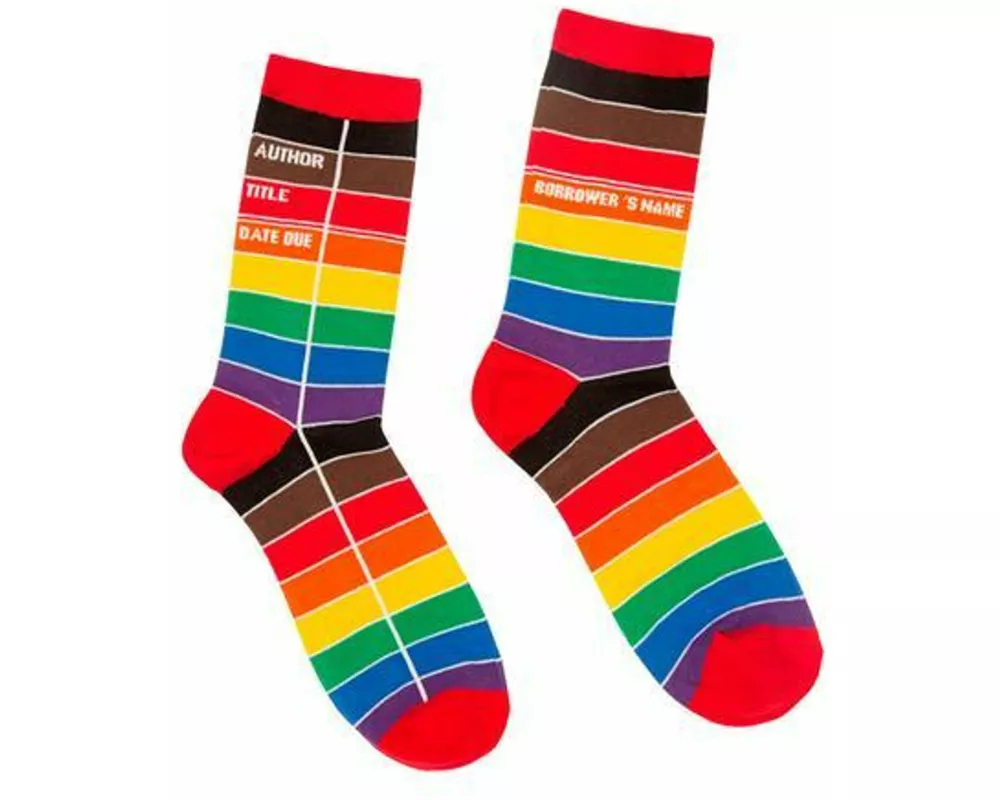 Library Card Pride Socks - Small