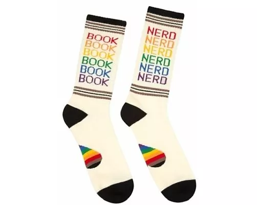 Book Nerd Pride Gym Socks - Large