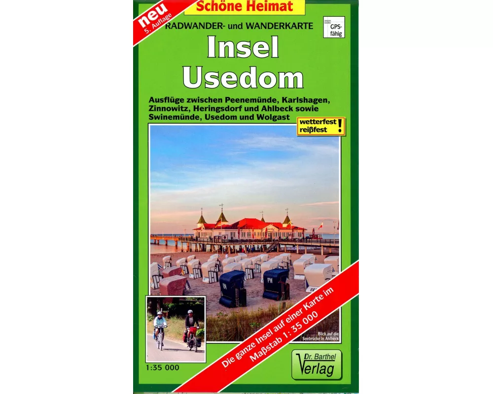 Radwander- und Wanderkarte Insel Usedom