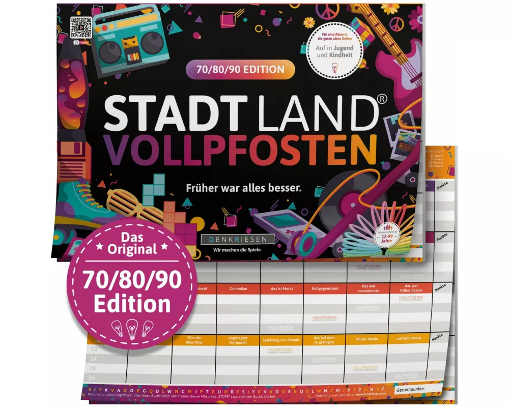 DENKRIESEN - STADT LAND VOLLPFOSTEN - 70/80/90 EDITION - "Früher war alles besser." - A4