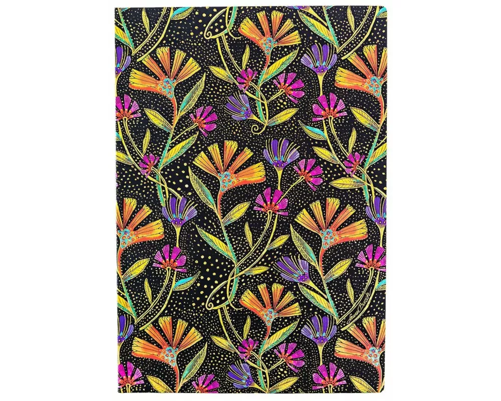 Wild Flowers (Playful Creations) Midi Dot-Grid Softcover Flexi Journal (Elastic Band Closure)