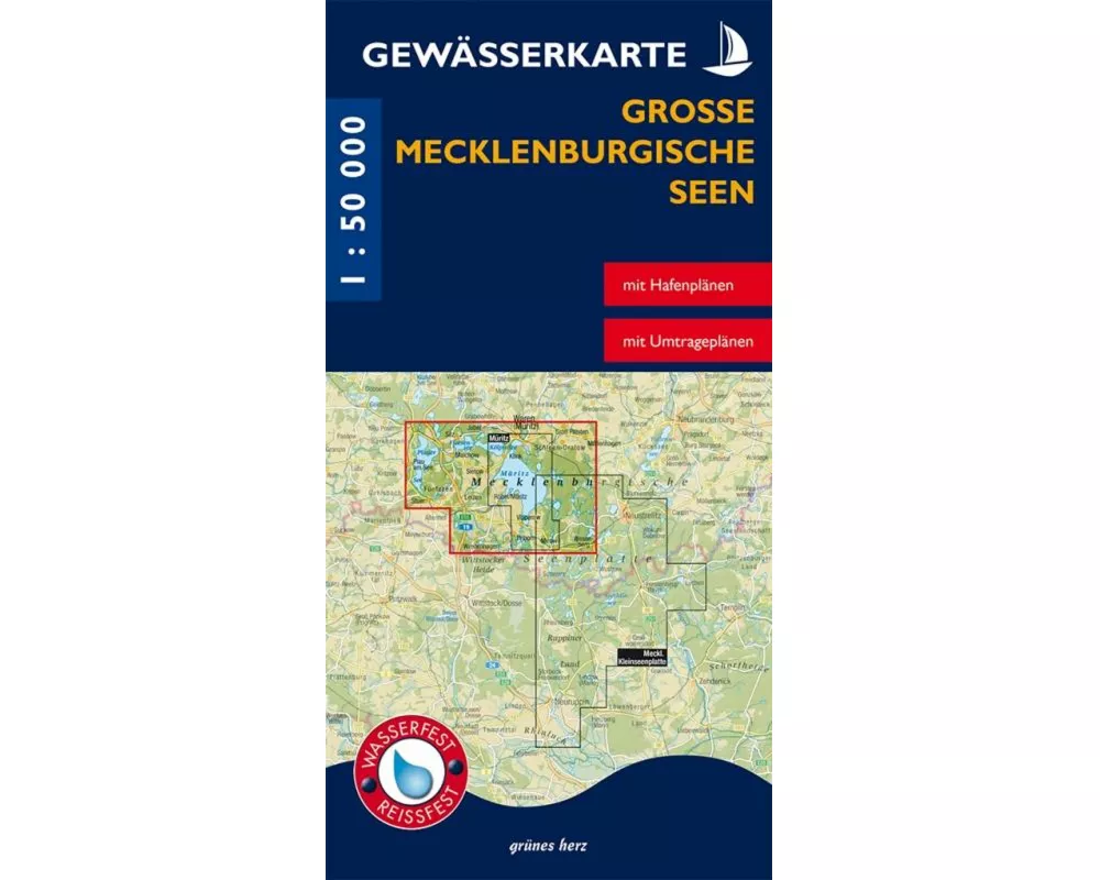Gewässerkarte Große Mecklenburgische Seen