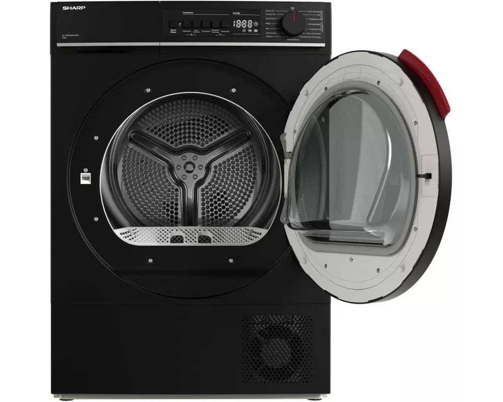 Sharp Wäschetrockner KD-WNHB0S9GMC 10 kg Schwarz Rechts