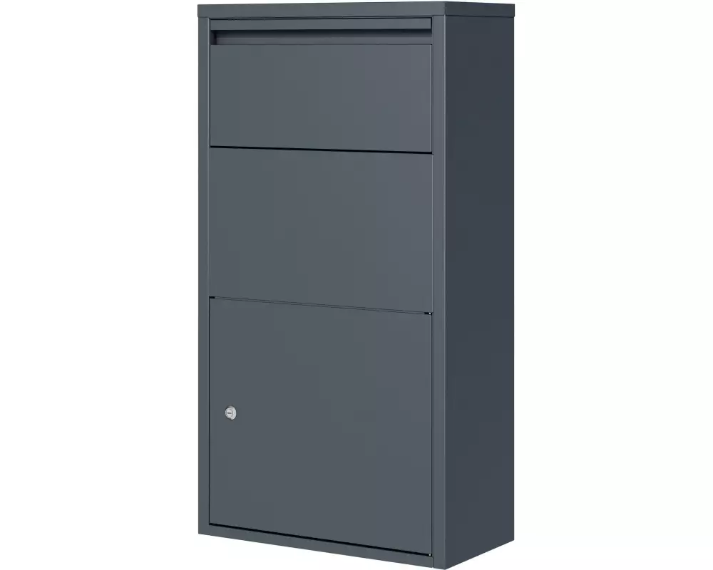 WESTMANN Briefkasten mit Paketbox Pollux Anthrazit