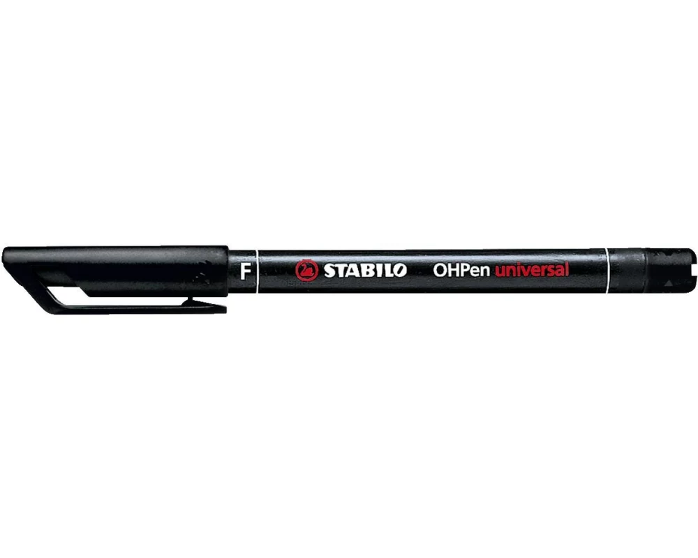 STABILO Folienstift OHPen universal F permanent 10 Stück, Schwarz
