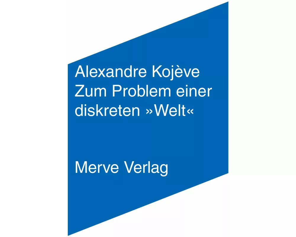 Zum Problem einer diskreten 'Welt'