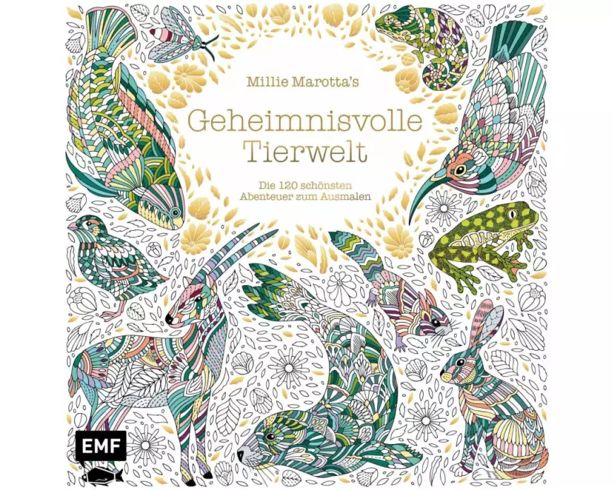 Millie Marotta's Geheimnisvolle Tierwelt – Die 120 schönsten Abenteuer zum Ausmalen