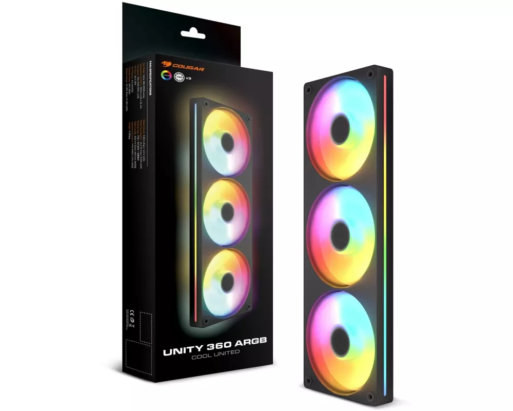 Cougar PC-Lüfter Unity360 ARGB PWM Forward