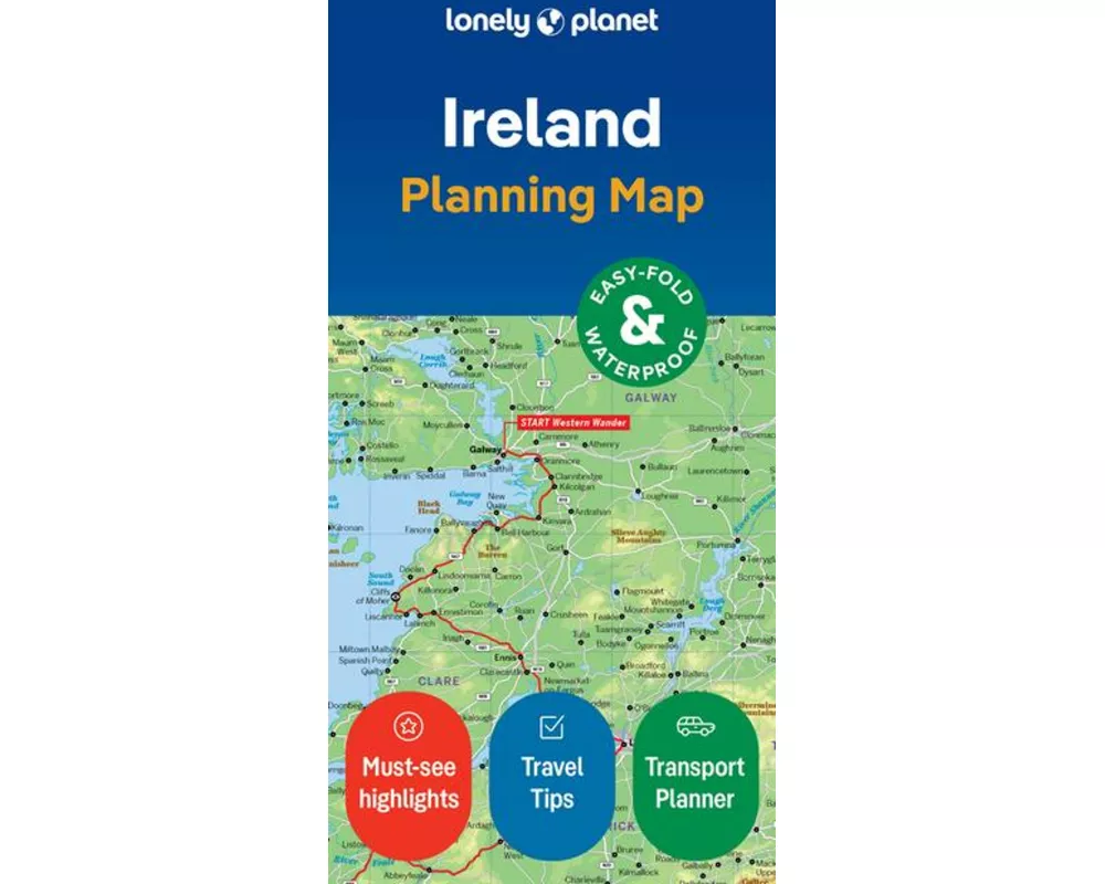 Lonely Planet Ireland Planning Map