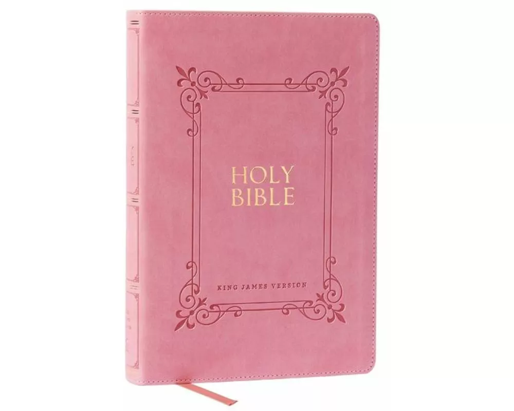 KJV Holy Bible: Large Print with 53,000 Center-Column Cross References, Pink Leathersoft, Red Letter, Comfort Print: King James Version