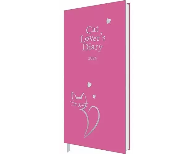 Cat Lover Slim Diary 2024