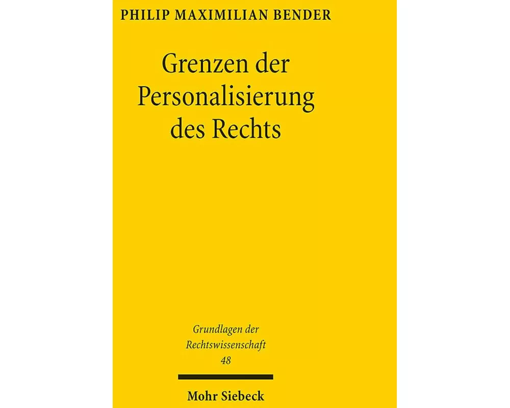 Grenzen der Personalisierung des Rechts
