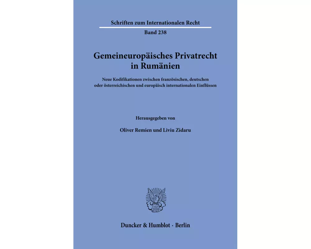 Gemeineuropäisches Privatrecht in Rumänien