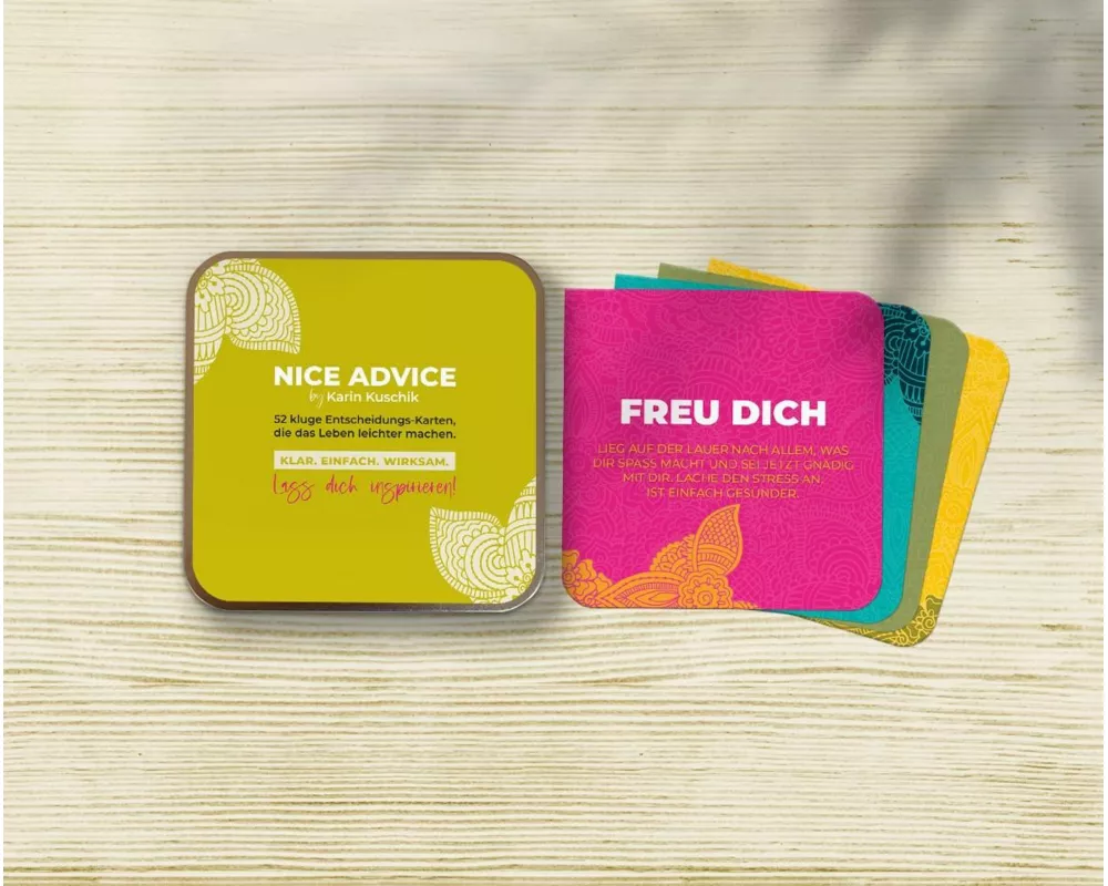 NICE ADVICE KARTEN - 52 kluge Entscheidungshelfer für jeden Tag