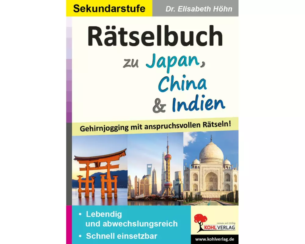 Rätselbuch zu Japan, China & Indien