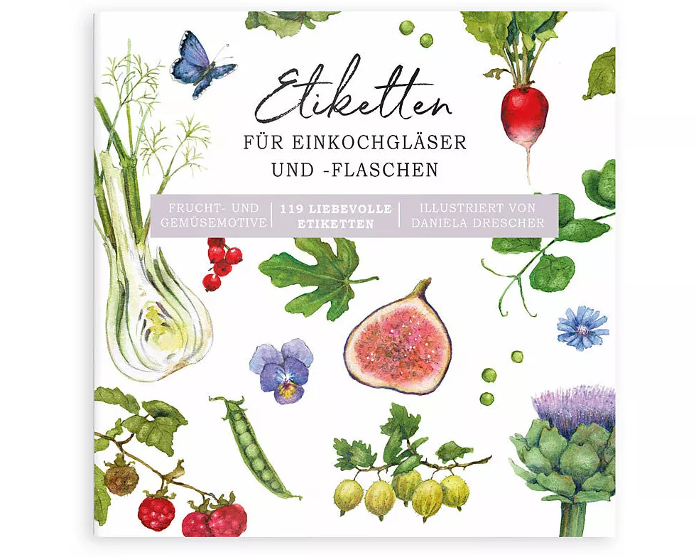 Aufkleberbuch. Einkochen