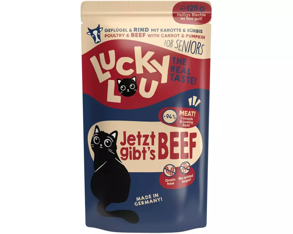 Lucky Lou Nassfutter Lifestage Senior Geflügel & Rind, 125 g