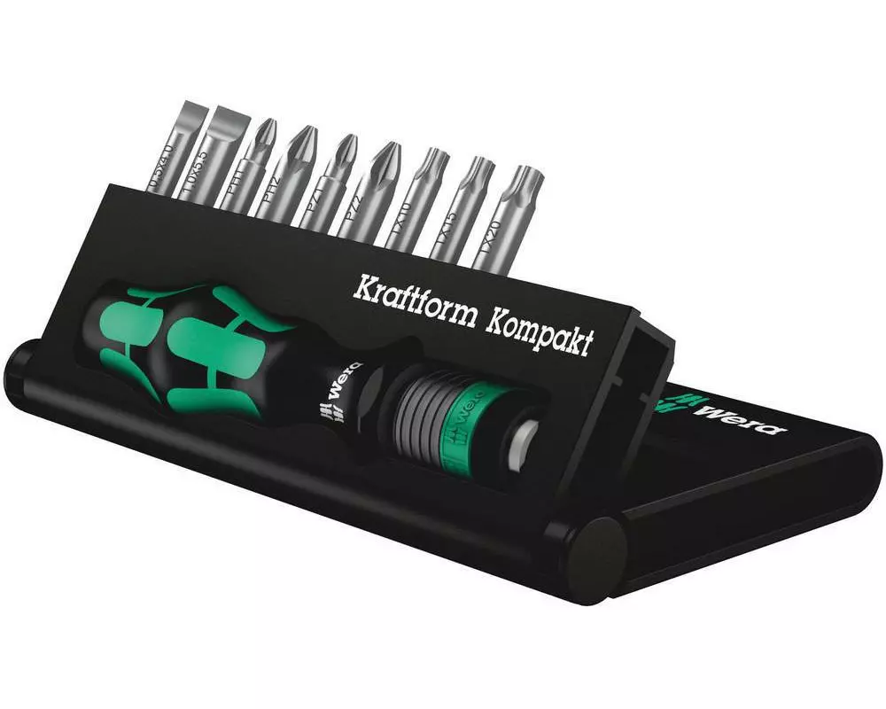 Wera Bit-Set Kraftform Kompakt 10-teilig