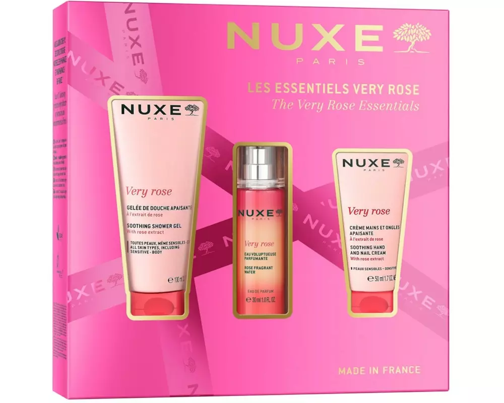 NUXE Körperpflegeset Very Rose Essentials 3-teilig