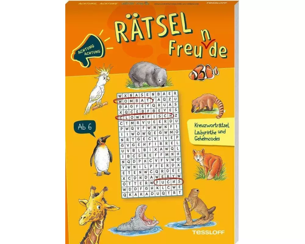 Achtung, Achtung Rätselfreu(n)de. Kreuzworträtsel, Labyrinthe und Geheimcodes