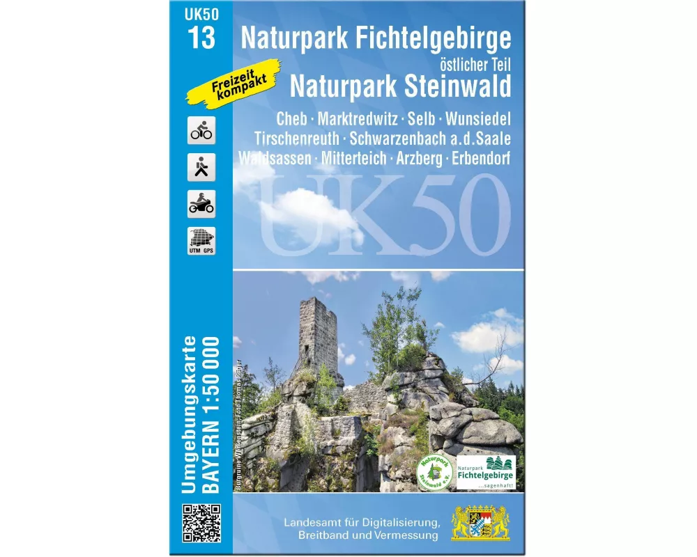 UK50-13 Naturpark Fichtelgebirge, östlicher Teil, Naturpark Steinwald
