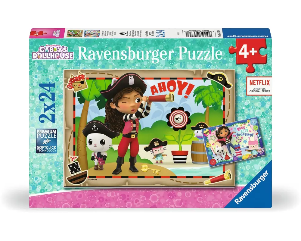 Ravensburger Puzzle Gabby's Dollhouse 2 x 24 Teile