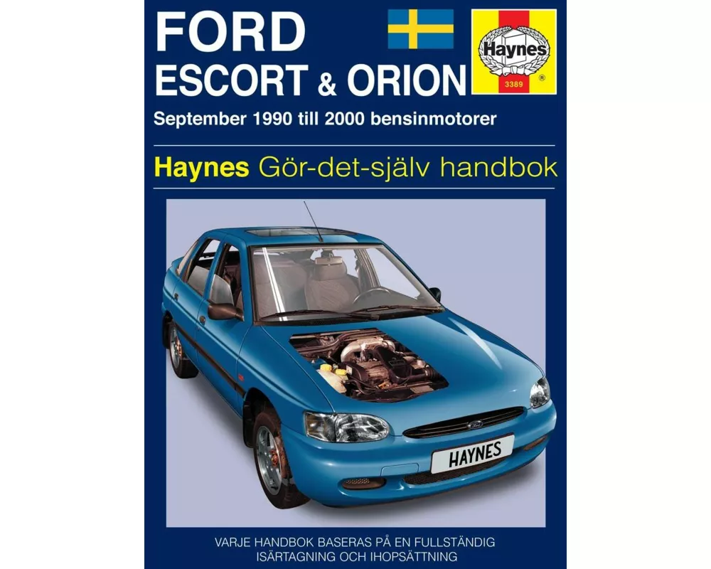 Ford Escort and Orion (1990 - 2000) Haynes Repair Manual (svenske utgava)