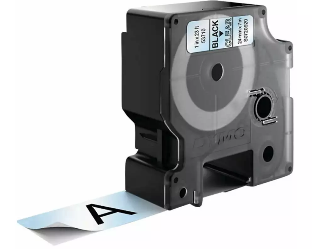 DYMO Beschriftungsband D1 Schwarz auf Transparent