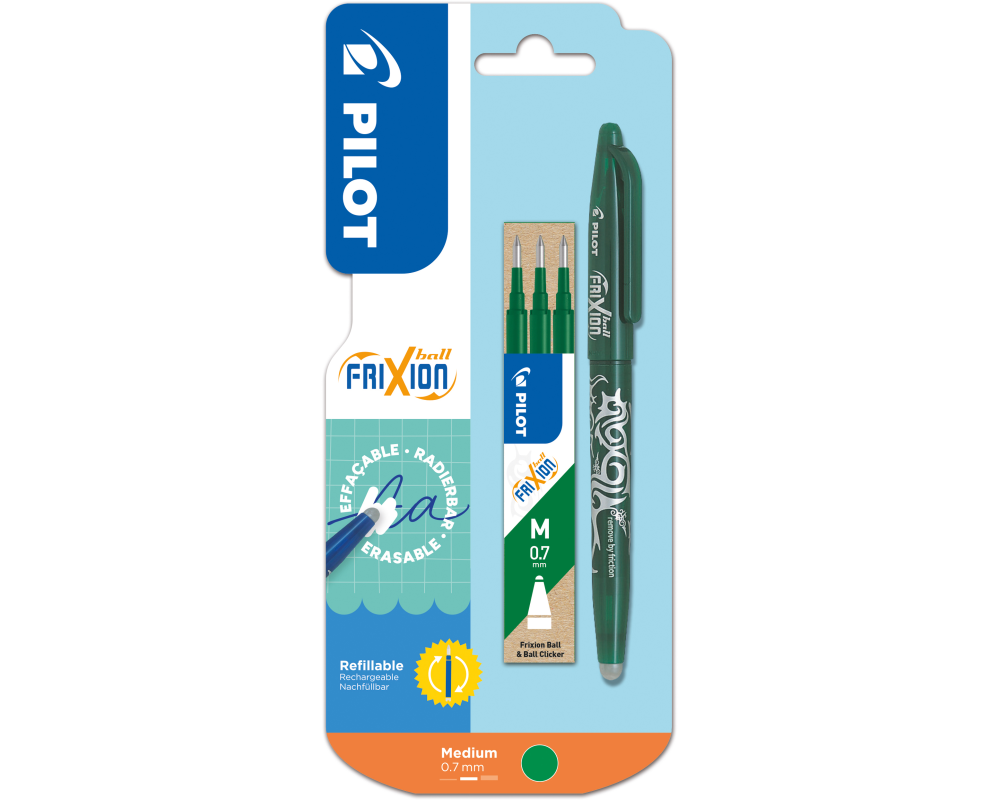 PILOT Roller FriXion Ball + Mine B2/0018902 grün, refill, radierbar