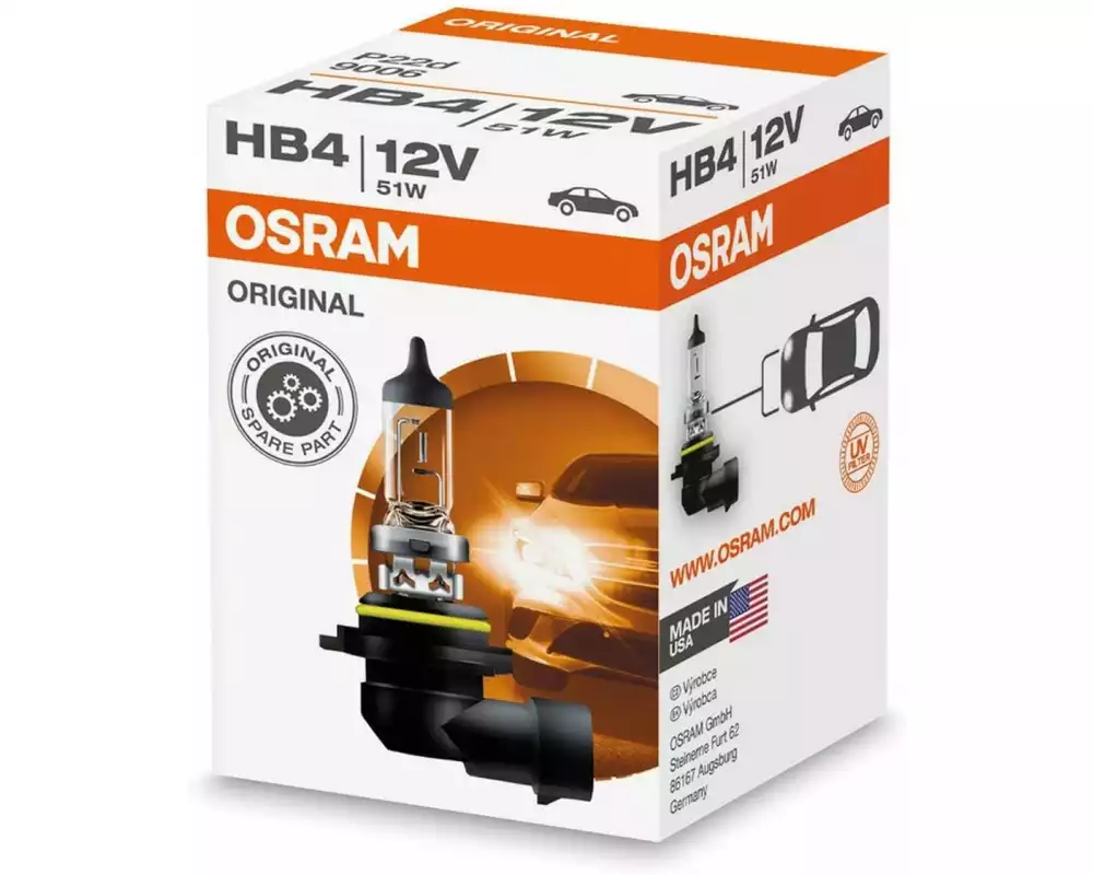 OSRAM Glühlampe 12V HB4 12V 51W P22d PKW