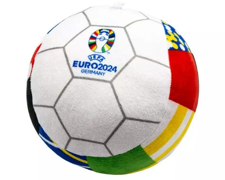 UEFA EURO24 Umkehrbarer Plüsch Albärt zu EM-Ball 35 cm