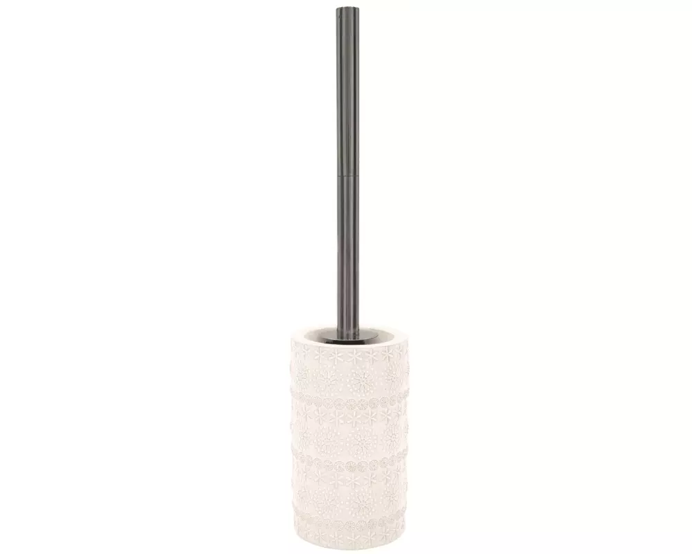 spirella Toilettenbürste Relief Weiss, Porzellan