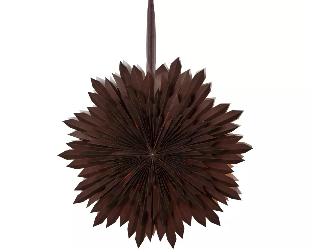 Star Trading Papierstern Ice, Braun, Ø 50 cm