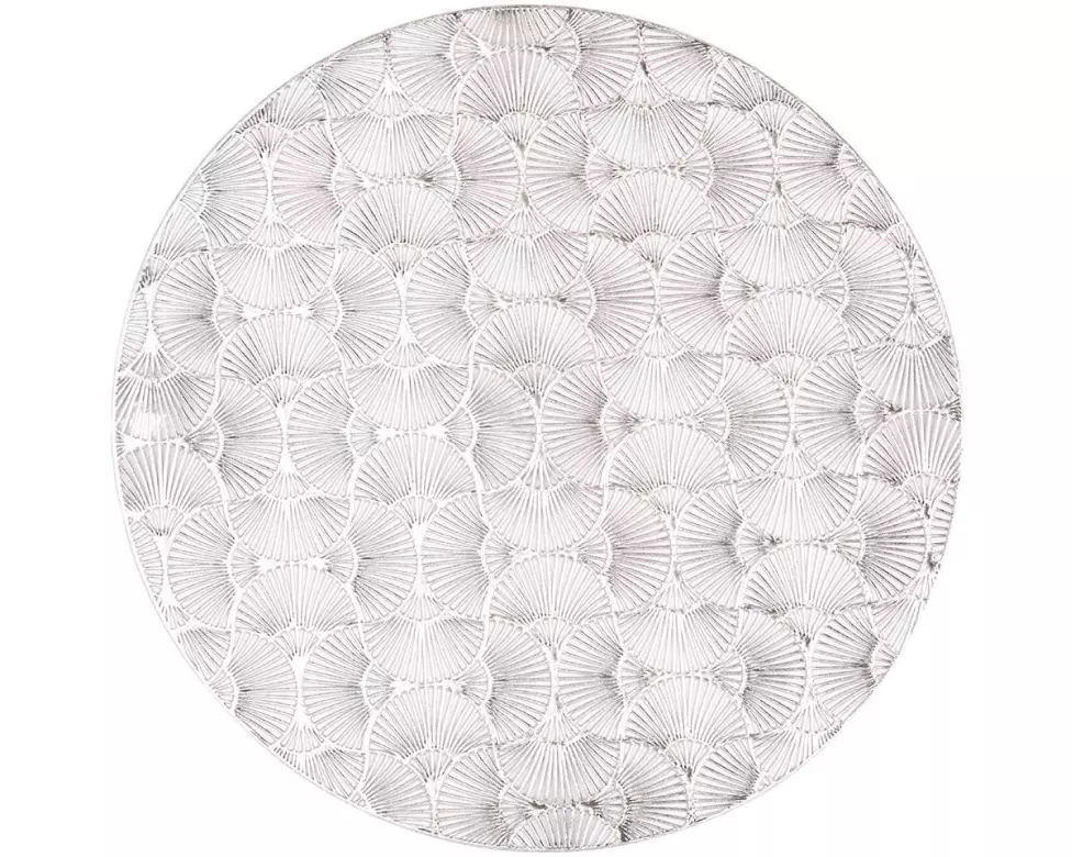 Tiseco Tischset Capelinni 38 cm x 38 cm, Silber