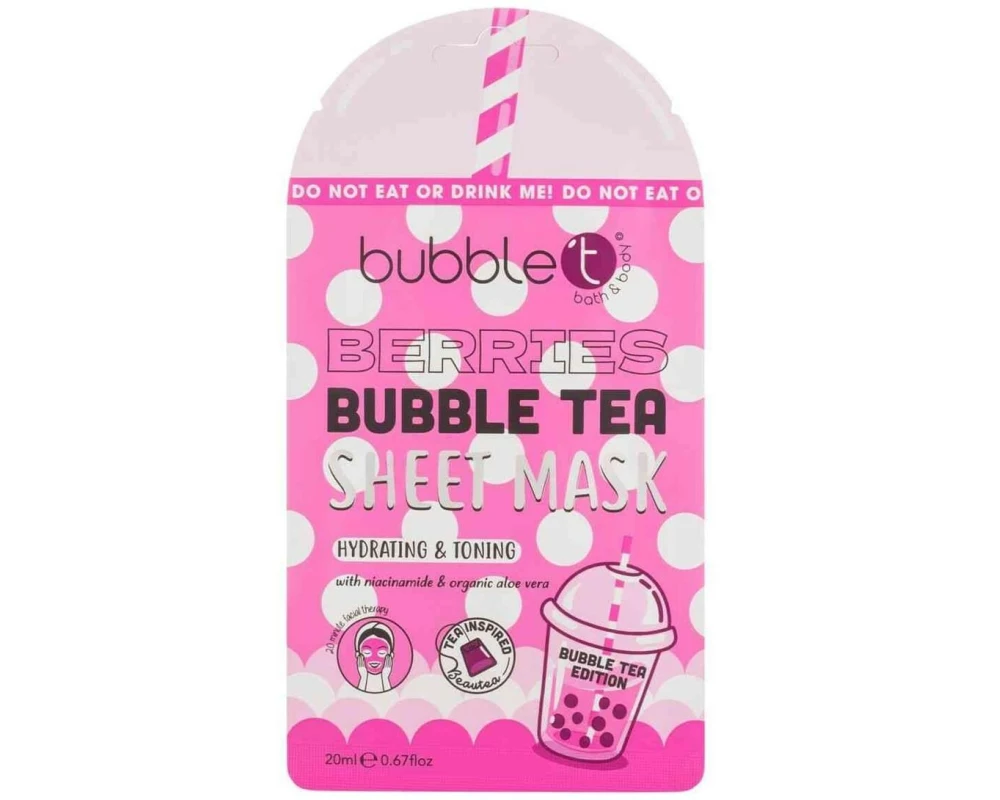 bubble t Gesichtsmaske Berries