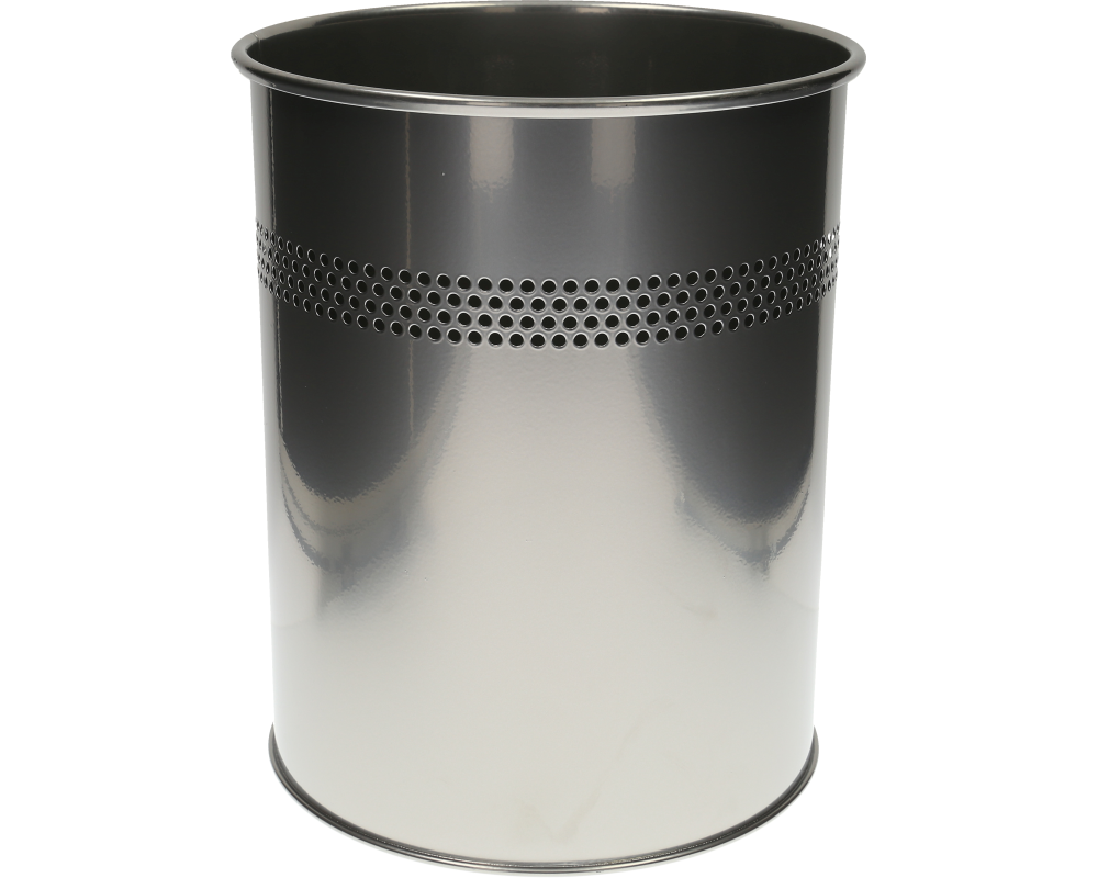 DURABLE Papierkorb perforiert 330023 silber
