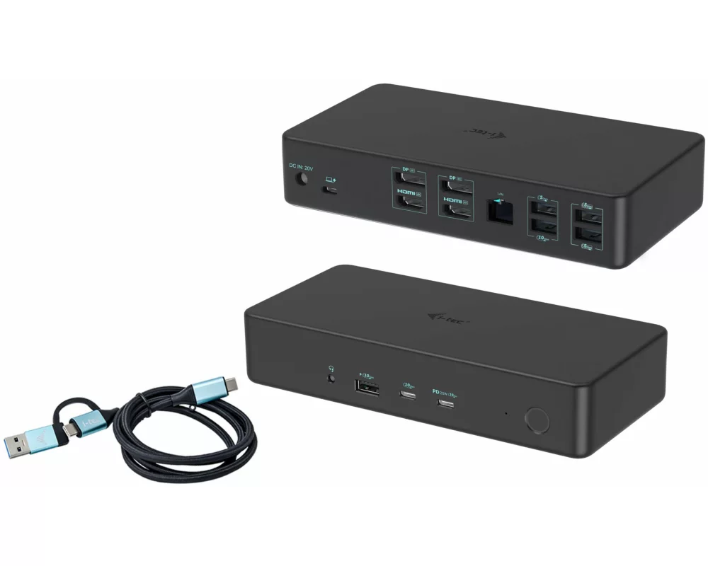 i-tec Dockingstation USB 3.0 / USB-C / TB 3 2x 4K Gen2 + PD 100 W
