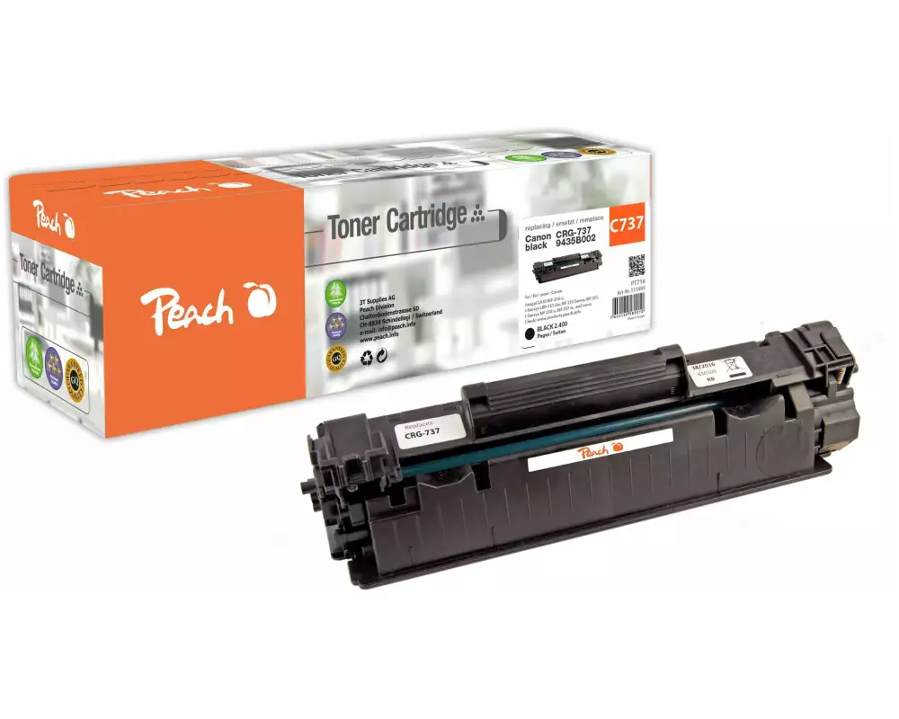 Peach Toner Canon CRG-737 Black