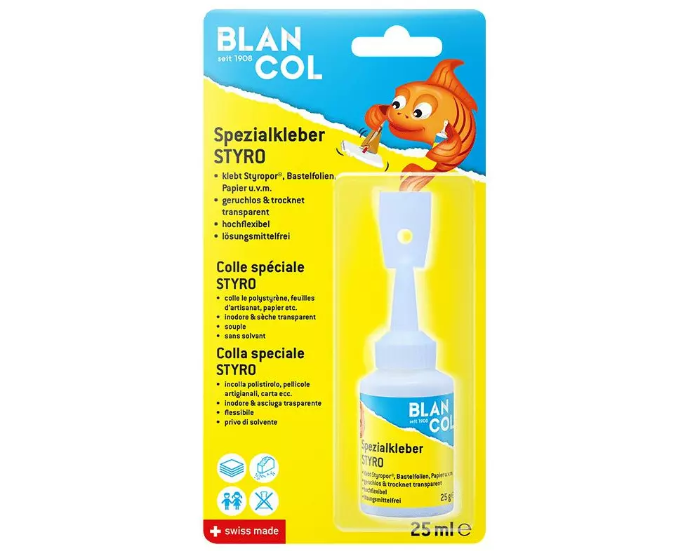 Blancol Kleber Styro 1 Stück, Transparent