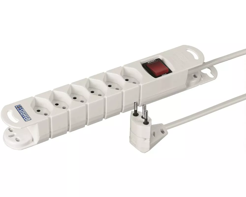 STEFFEN Steckdosenleiste VARIABL 6 x T13, Peachick Move 270°