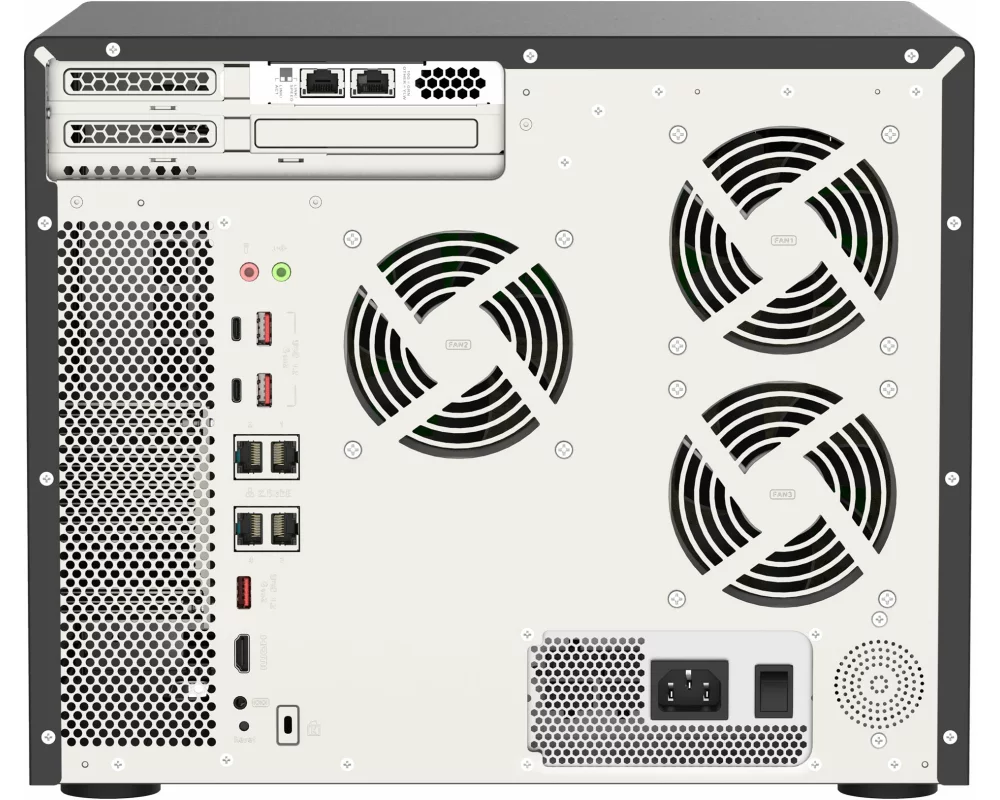 QNAP 16-Bay, TurboNAS, 12x3.5 inch HDD + 4x2.5 inch SSD, SATA 6G, Intel Xeon W-1250, 6 cores 12 threads, 3.3GHz, 32GB DDR4 ECC RAM