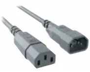 Bachmann Power Cord C14 to C13, 0.75m, grey, Extension Cable