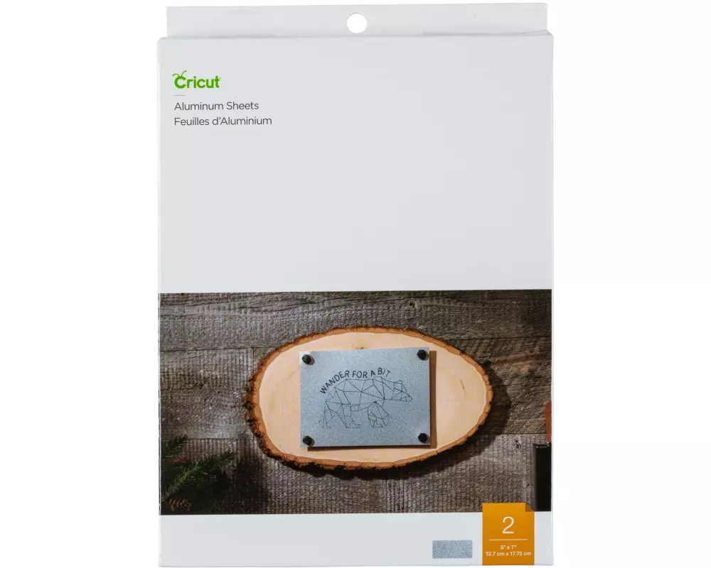 Cricut Metall-Schild zum Gravieren 13 x 18 cm, 2 Stück