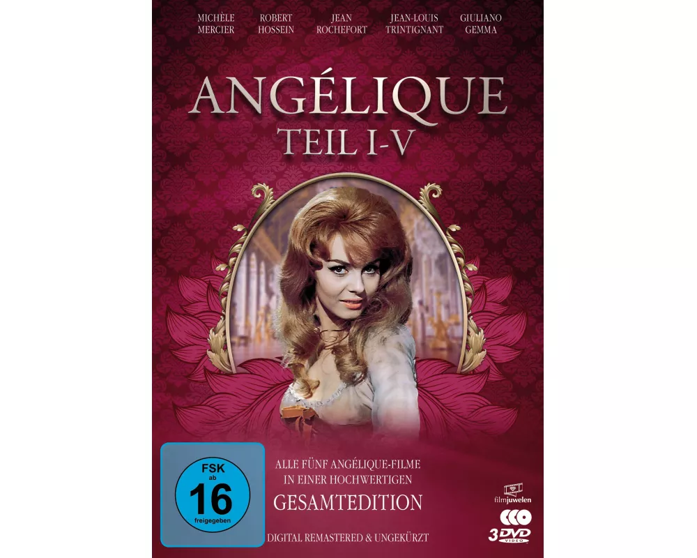 Angélique I-V - Gesamtedition (Alle 5 Filme - digital remastered). 3 DVDs
