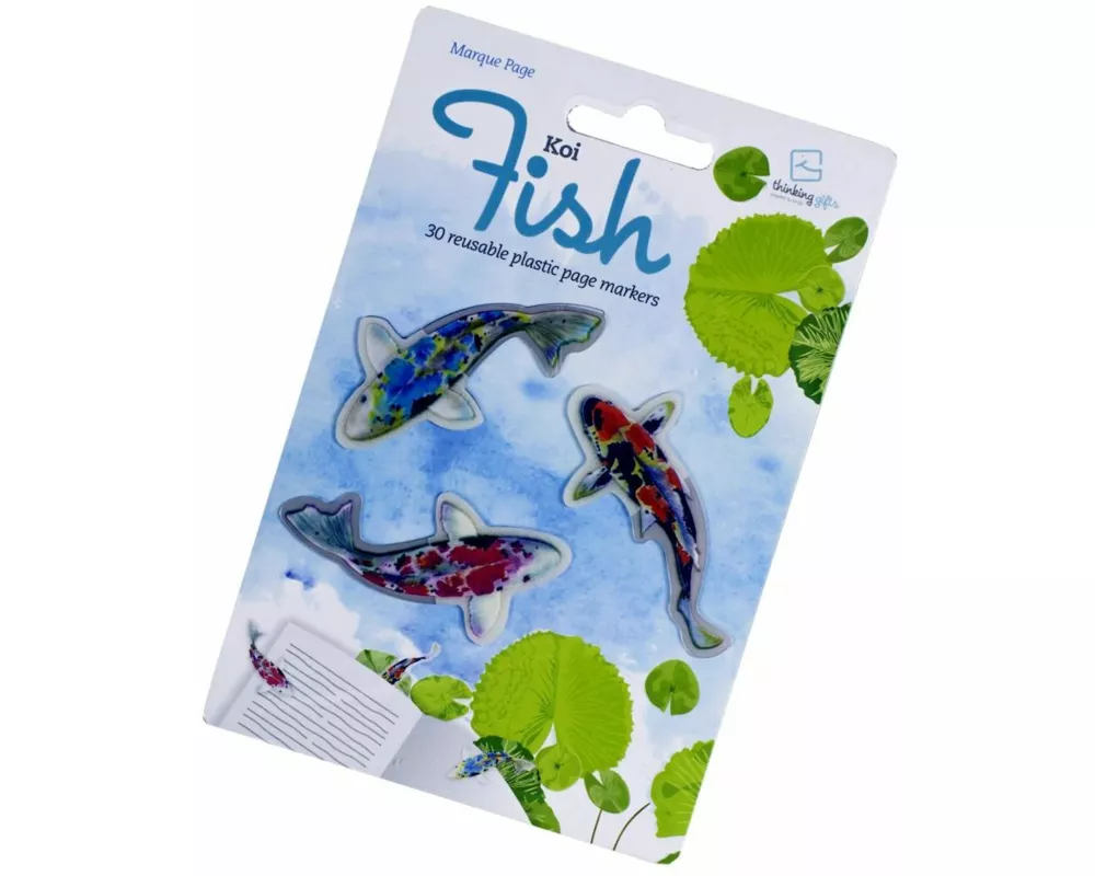 Stikki Marks 30 Mini-Lesezeichen (Koi Fish) - selbsthaftend - wiederablösbar