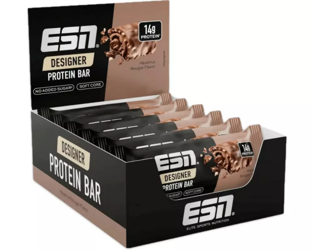 ESN Designer Protein Bar Hazelnut-Nougat Haselnuss, 12 x 45 g