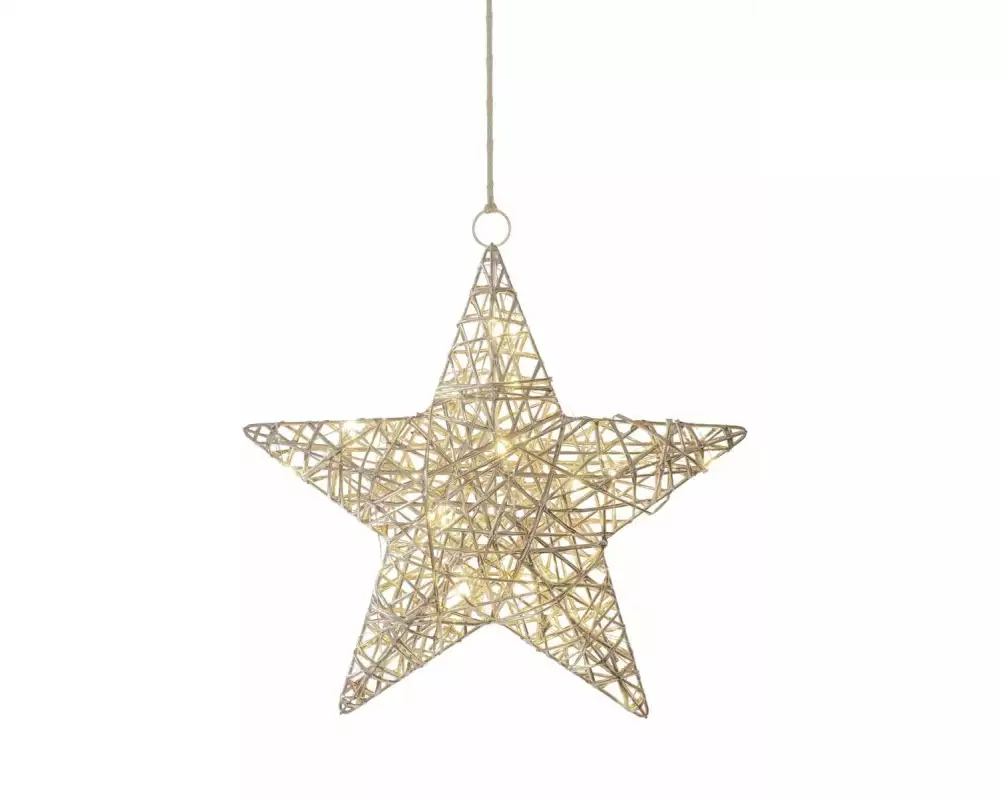 STT Gold hanging star, 36 Warmweiss