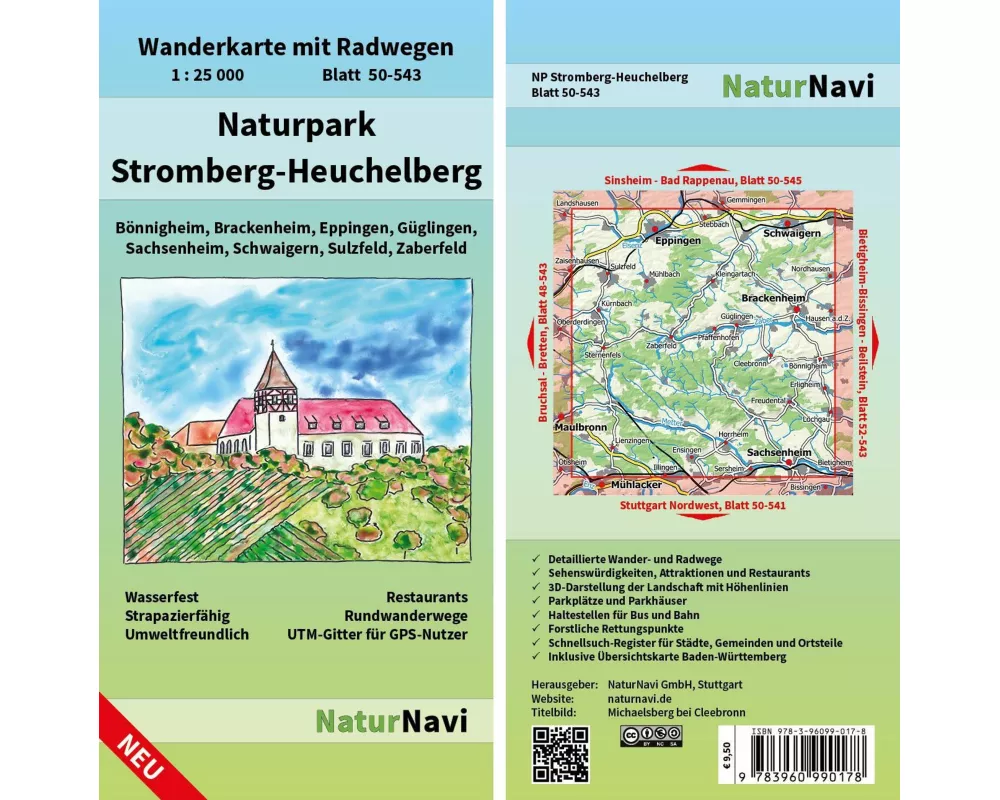 Naturpark Stromberg-Heuchelberg 1 : 25 000