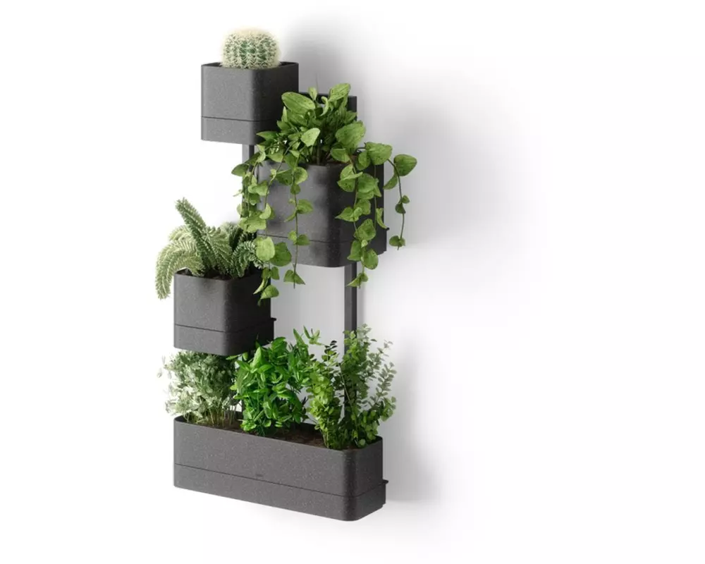 Umbra Pflanzengefäss Cubiko 41 x 21 x 23 cm, Schwarz