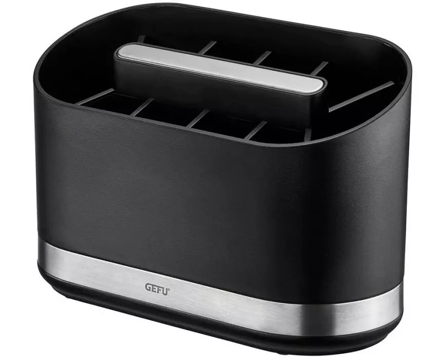 GEFU Küchenutensilienhalter Smartline Schwarz/Silber